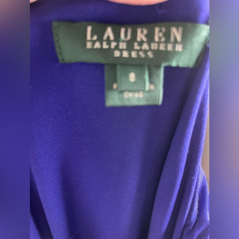 Ralph Lauren‎ dress size 8 stunning bright sapphire blue dress PERFECT 💙💙 - Picture 5 of 5